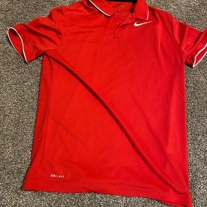 Youth extra large red polo shirt